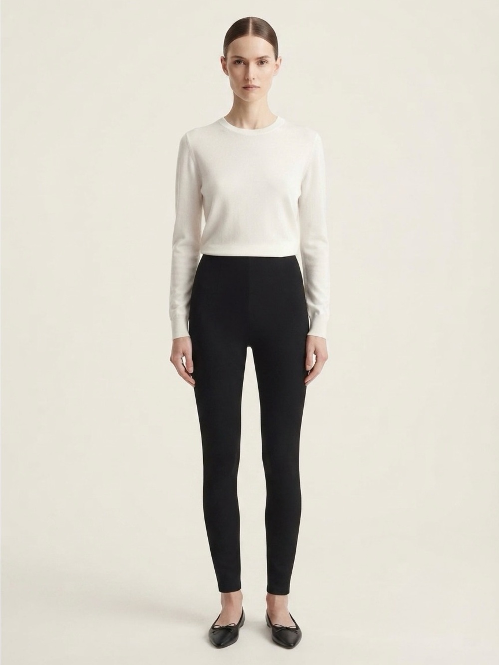 Calvin Klein Black High-Rise Ponte Leggings